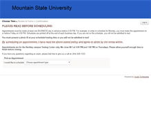 Tablet Screenshot of msu.acuityscheduling.com