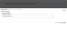 Tablet Screenshot of geekforce.acuityscheduling.com