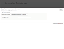 Tablet Screenshot of innovativeassistance.acuityscheduling.com