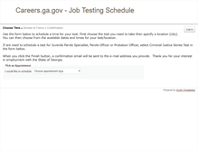 Tablet Screenshot of gacareerexams.acuityscheduling.com