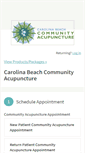 Mobile Screenshot of carolinabeachcommunityacupuncture.acuityscheduling.com