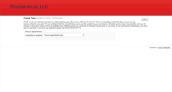 Desktop Screenshot of bouncealot.acuityscheduling.com