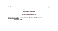 Desktop Screenshot of mytimemassage.acuityscheduling.com