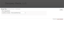 Tablet Screenshot of dempseymedia.acuityscheduling.com