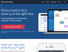 Tablet Screenshot of acuityscheduling.com